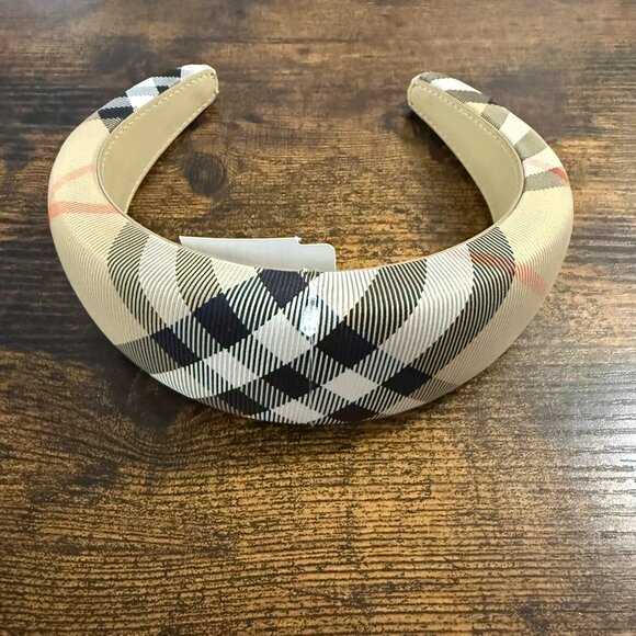 Burberry Check Headband Hairband Accessory Fashion New - Picture 2 of 4